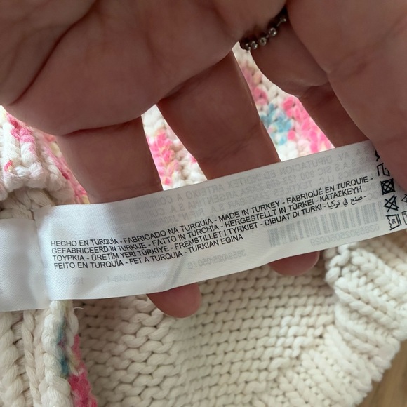 Zara Crochet Cropped Tank Top with Floral Print S - Picture 12 of 14